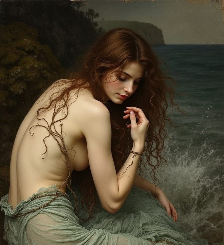 Siren by Louis Loeb in Art Nouveau Style