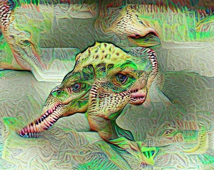Fearsome Reptilian Dinosaur with Sharp Teeth