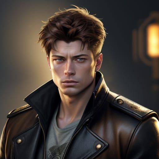 Dean Winchester as Young God, Hyper-Realistic Portrait