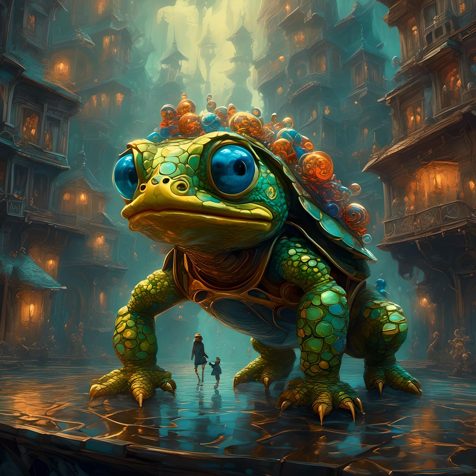 Surreal Digital Painting with Abstract Details