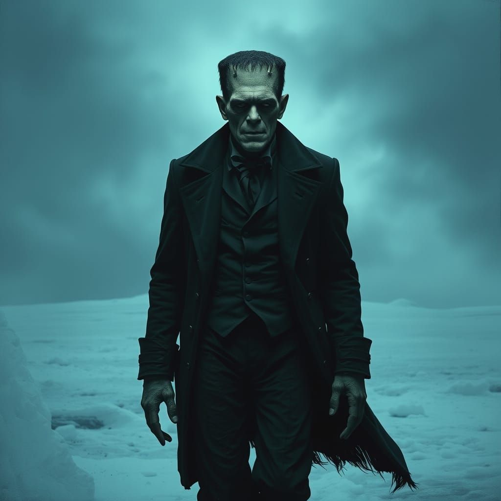 Frankenstein's Arctic Journey: Dark Realism in Frozen Wastel...