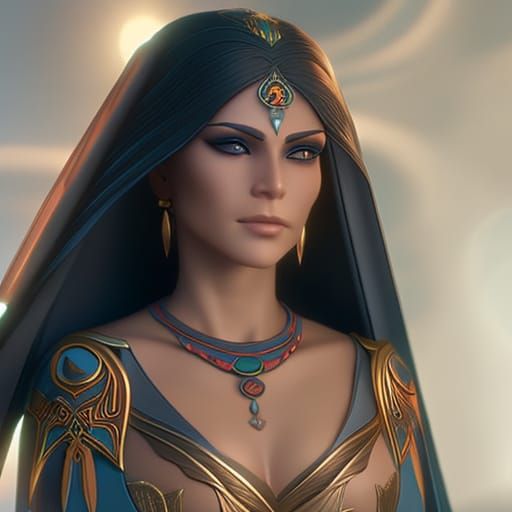 Mayan Calendar in Keane Style, 8K Render