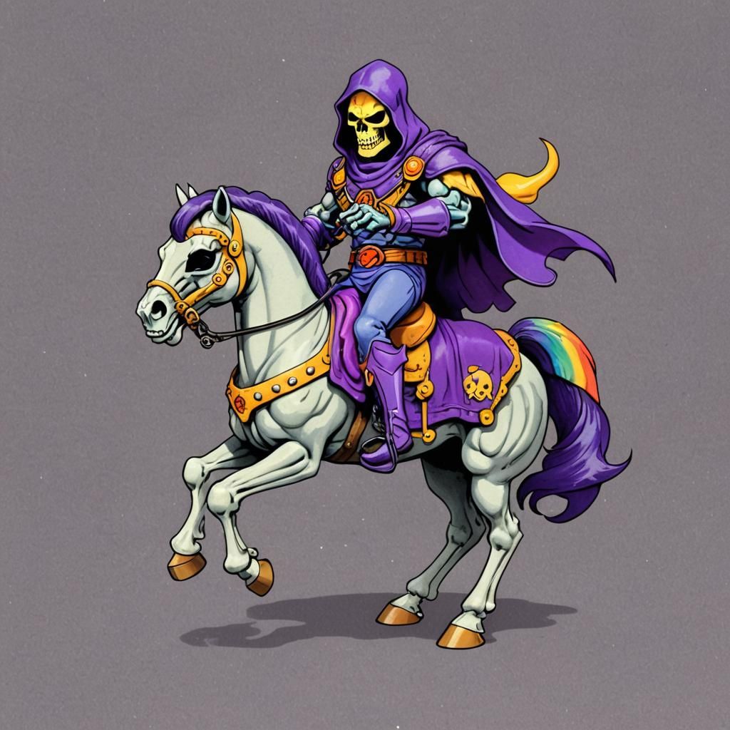 Skeletor Rides a My Little Pony
