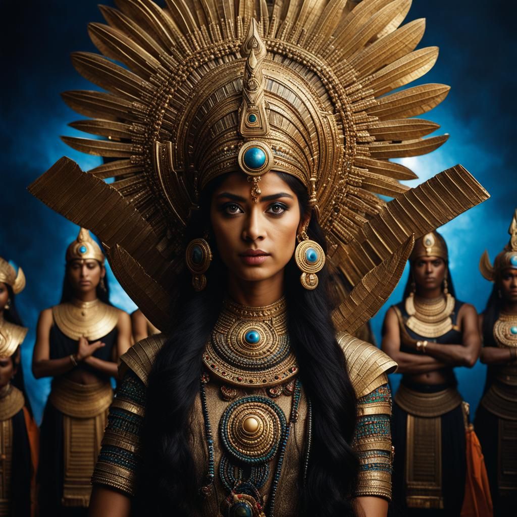 Anunnaki Goddess Ninhursag in Cinematic 3D Scene