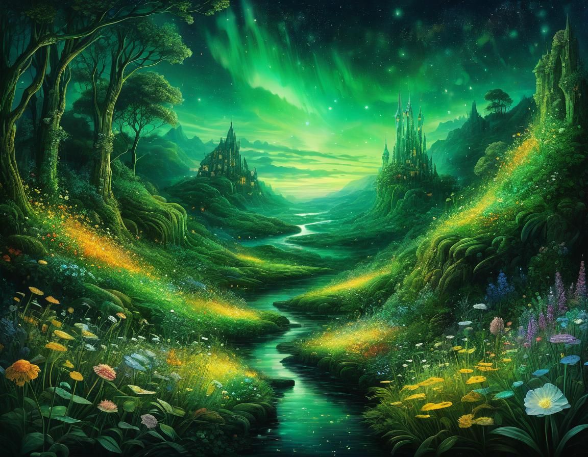 Ethereal Abstract Floral Art in Ultra HD