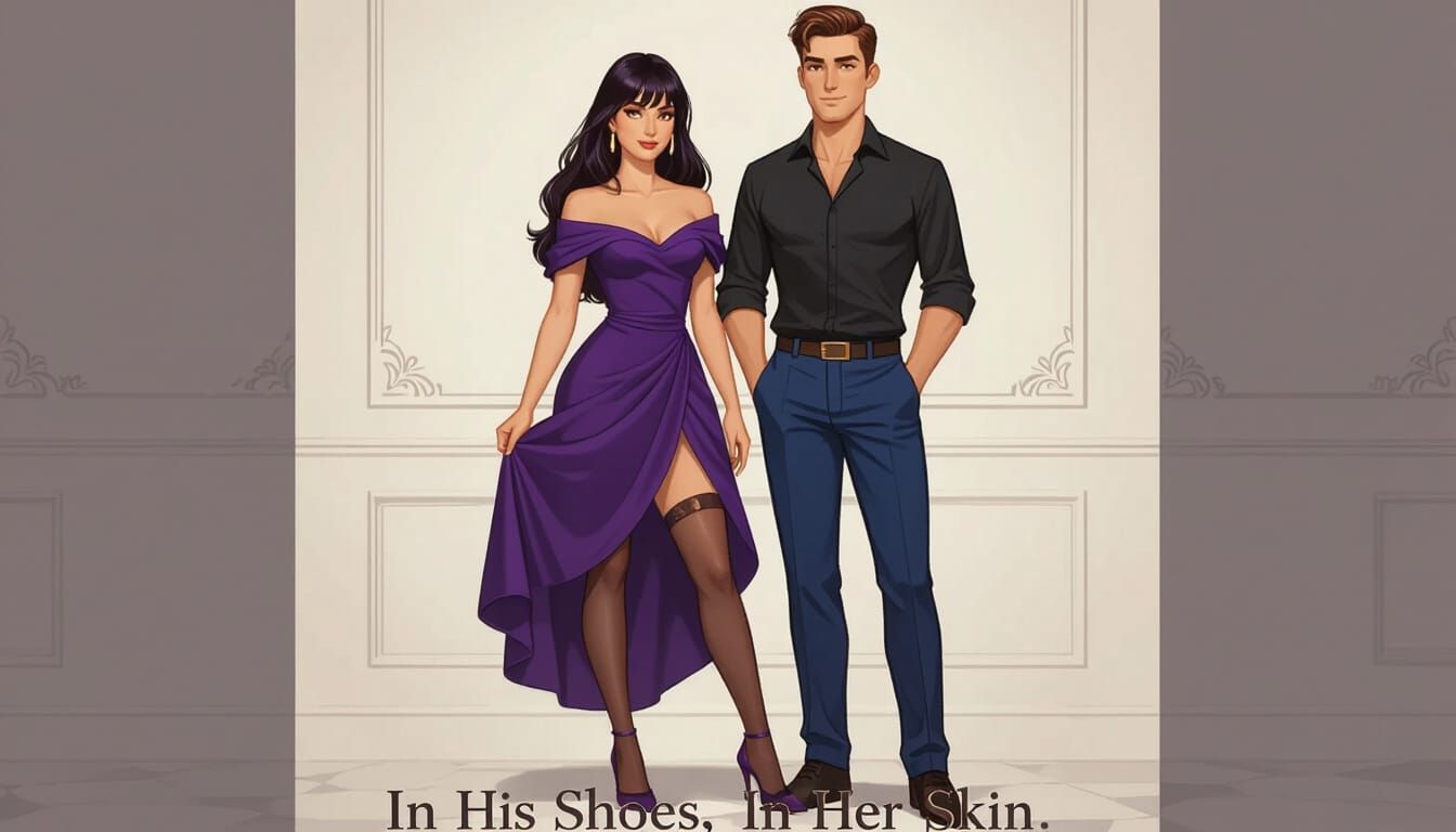 Gender Swap Story Cover Art in Digital Painting Style