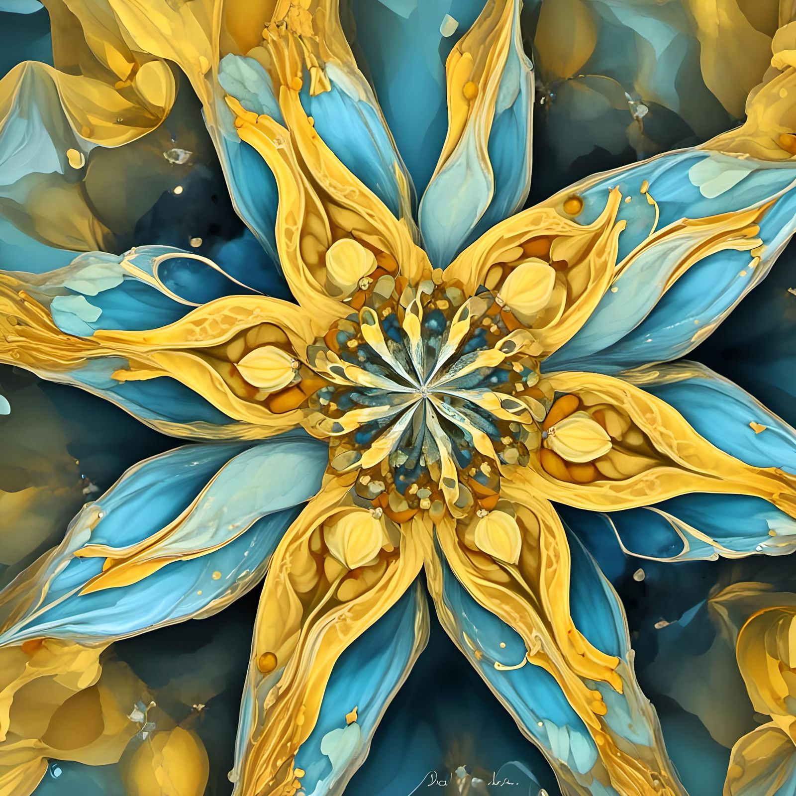 Crystal Yellow Lily with Window Lighting