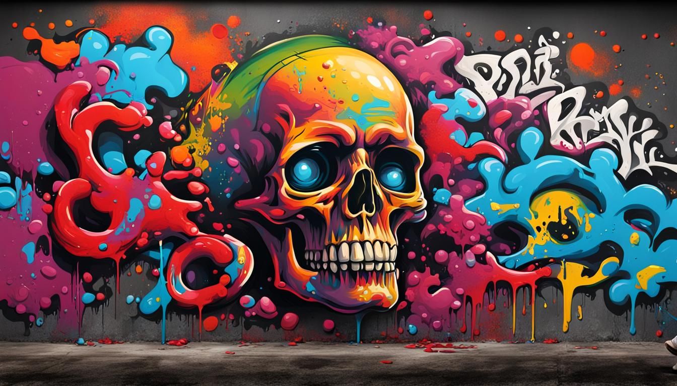 Graffiti Art: Bloody Well Dead in Splash Style
