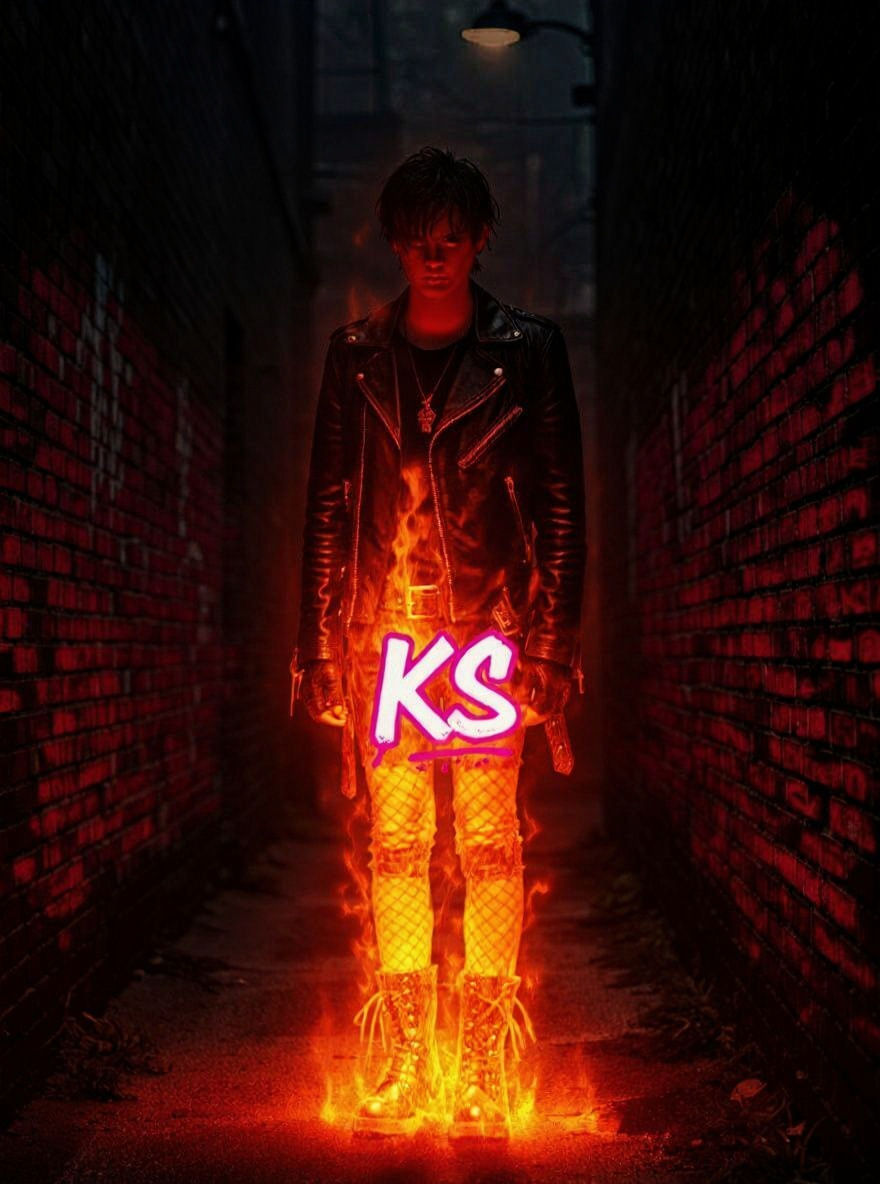 Goth Boy Album Cover in Cinematic Style