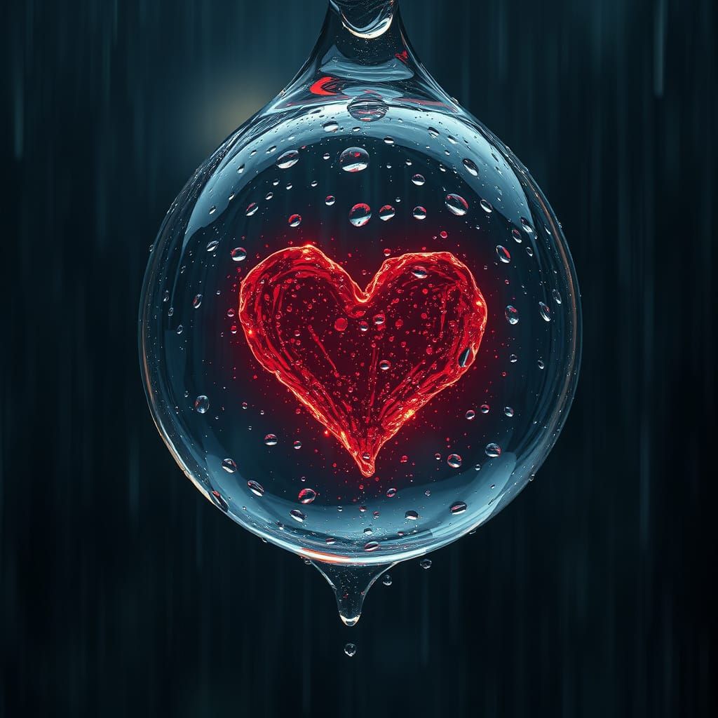 Epic Cinematic Love Scene in a Raindrop