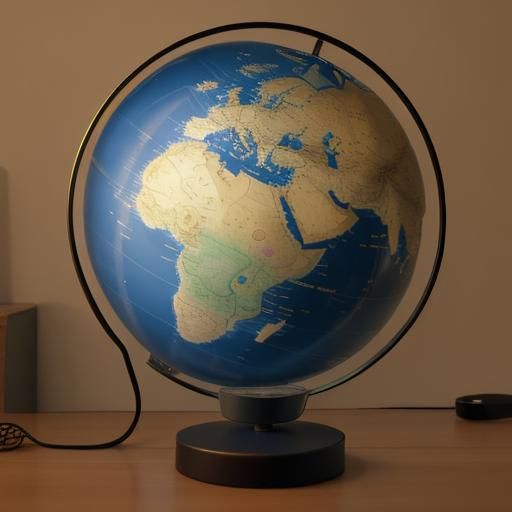 Glowing Globe Lamp: Minimalist Illumination