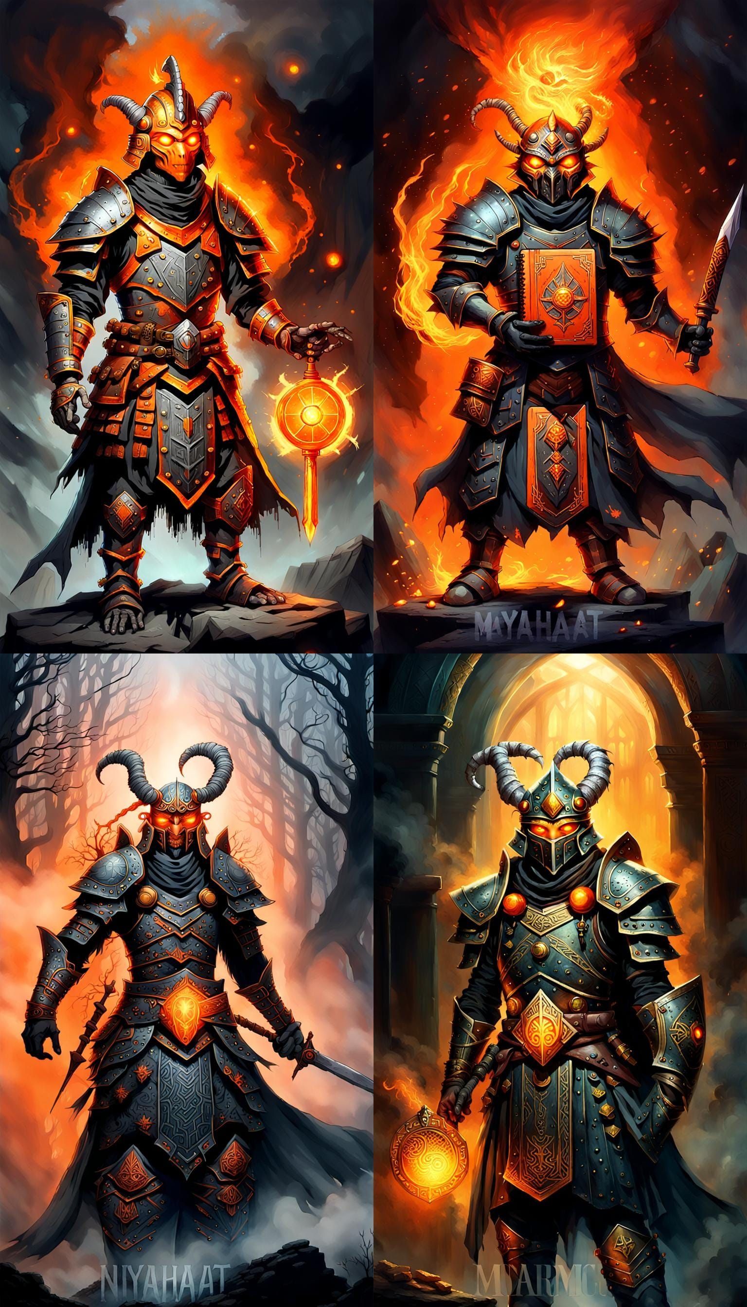 Fetchling Warrior with Hunga Munga Weapon