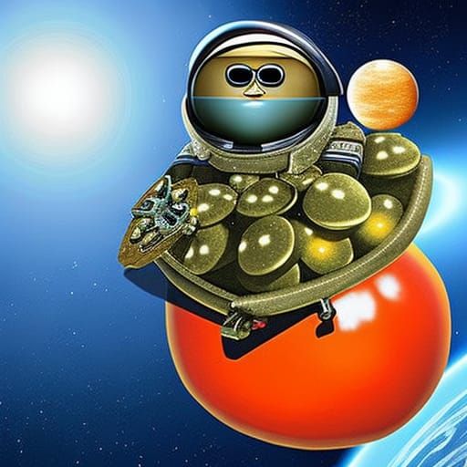 Potato Man Ventures Into Outer Space