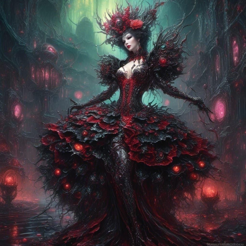 Abstract Digital Art with Alien Soft Glow