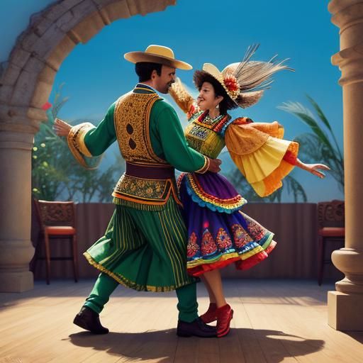 Mexican Joe Dancing with Spanish Senorita
