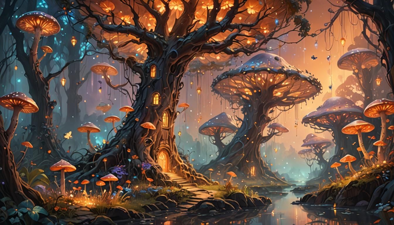 Insect Kingdom: Ancient Trees and Glowing Mushrooms