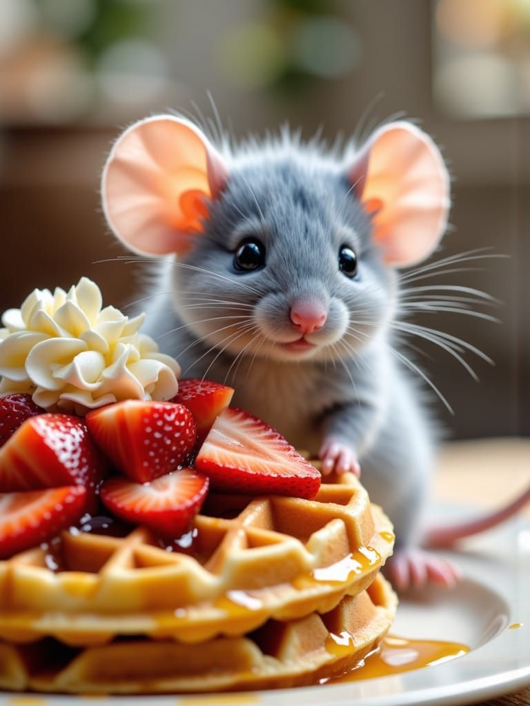 <lora:Abstract Painterly:0.8> <lora:Earth and wash:0.8>. A photorealistic image of an adorable fluffy mouse with soft li...