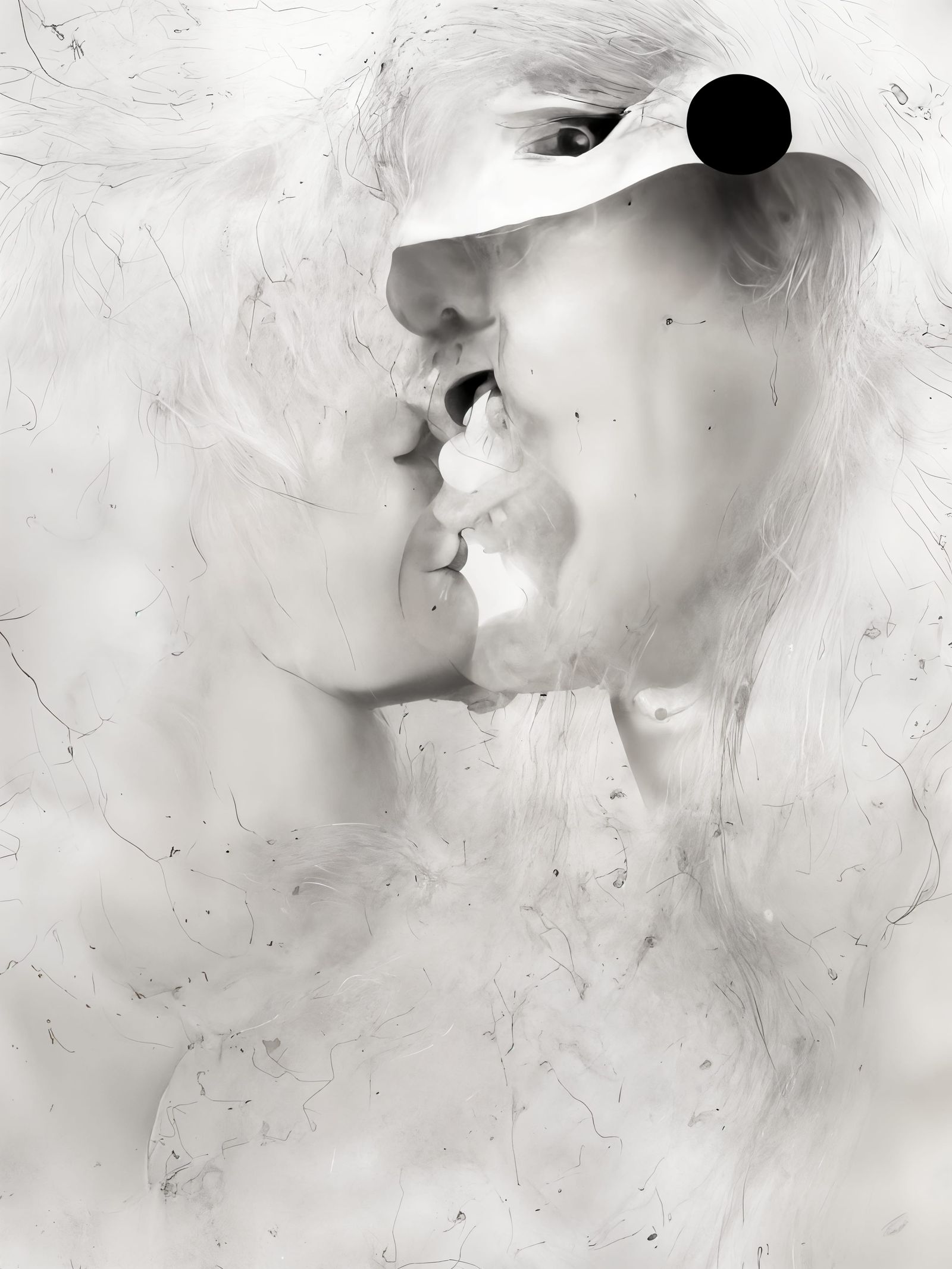 Kissing on the sly...