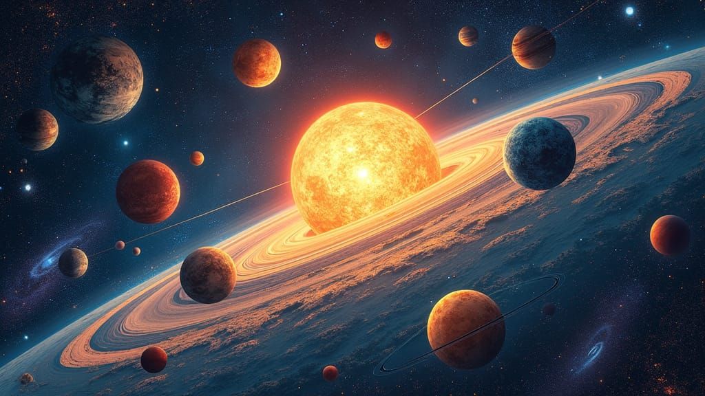 This stunning cosmic map showcases our solar system and its ...