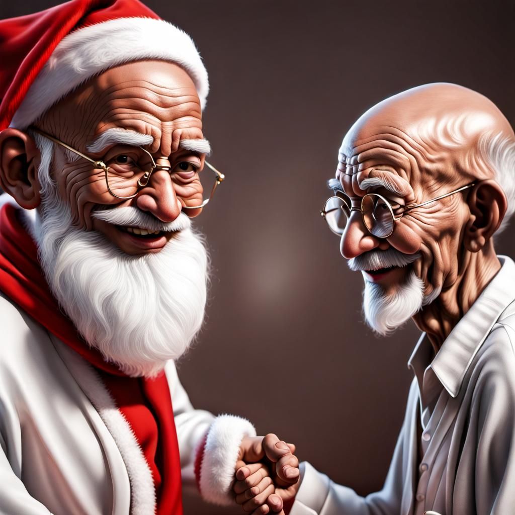 Santa Claus Meets Gandhi: A Clash of Styles
