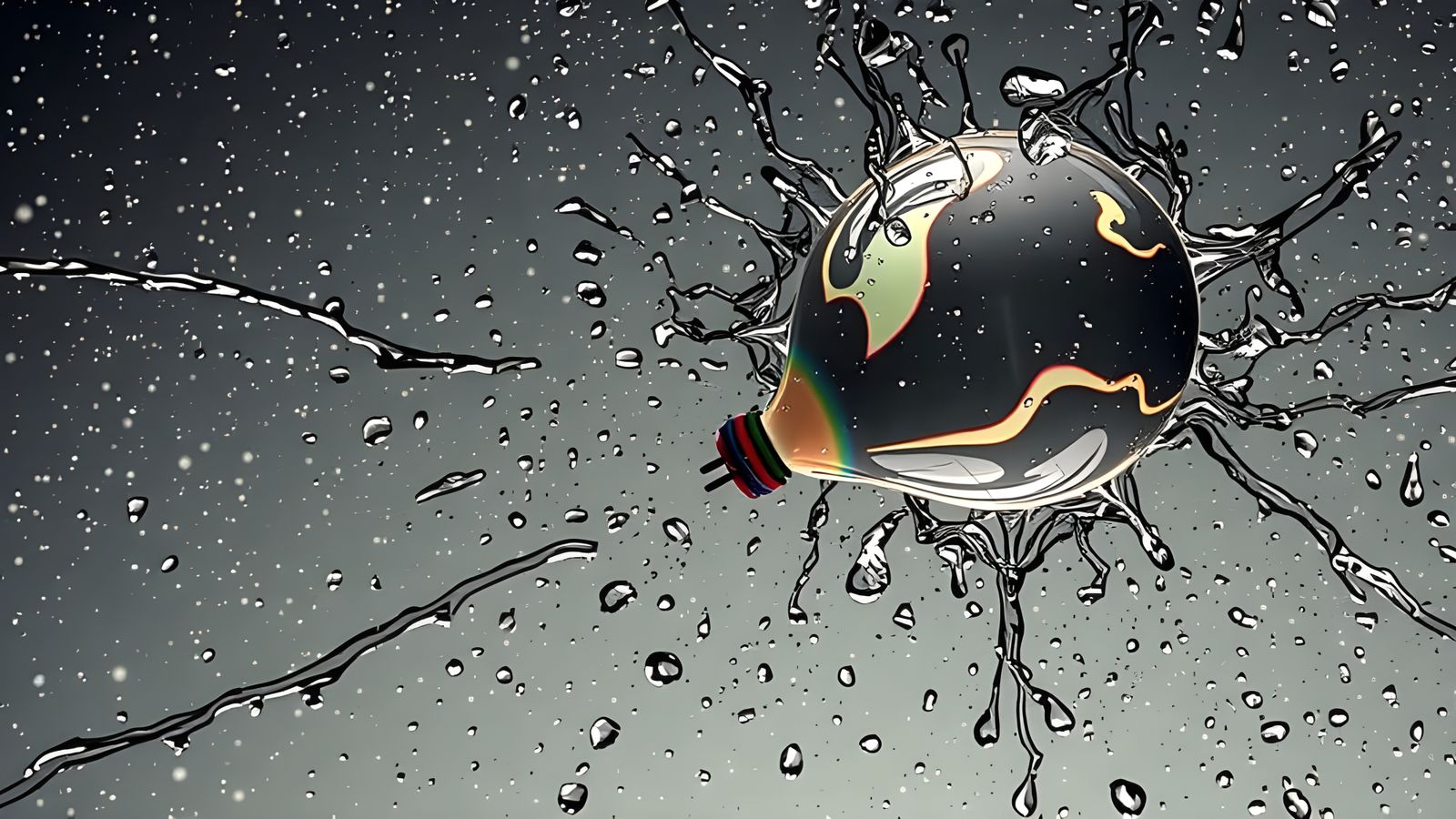 Water Balloon Explosion in Timeless Surrealism