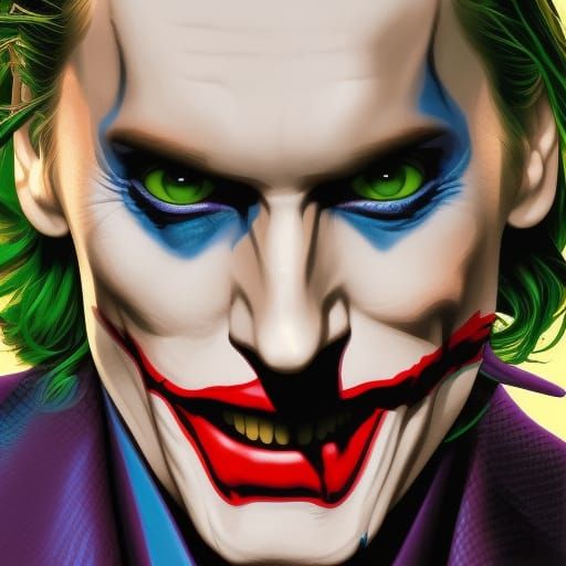 Jared Leto as Joker in Comic Book Style