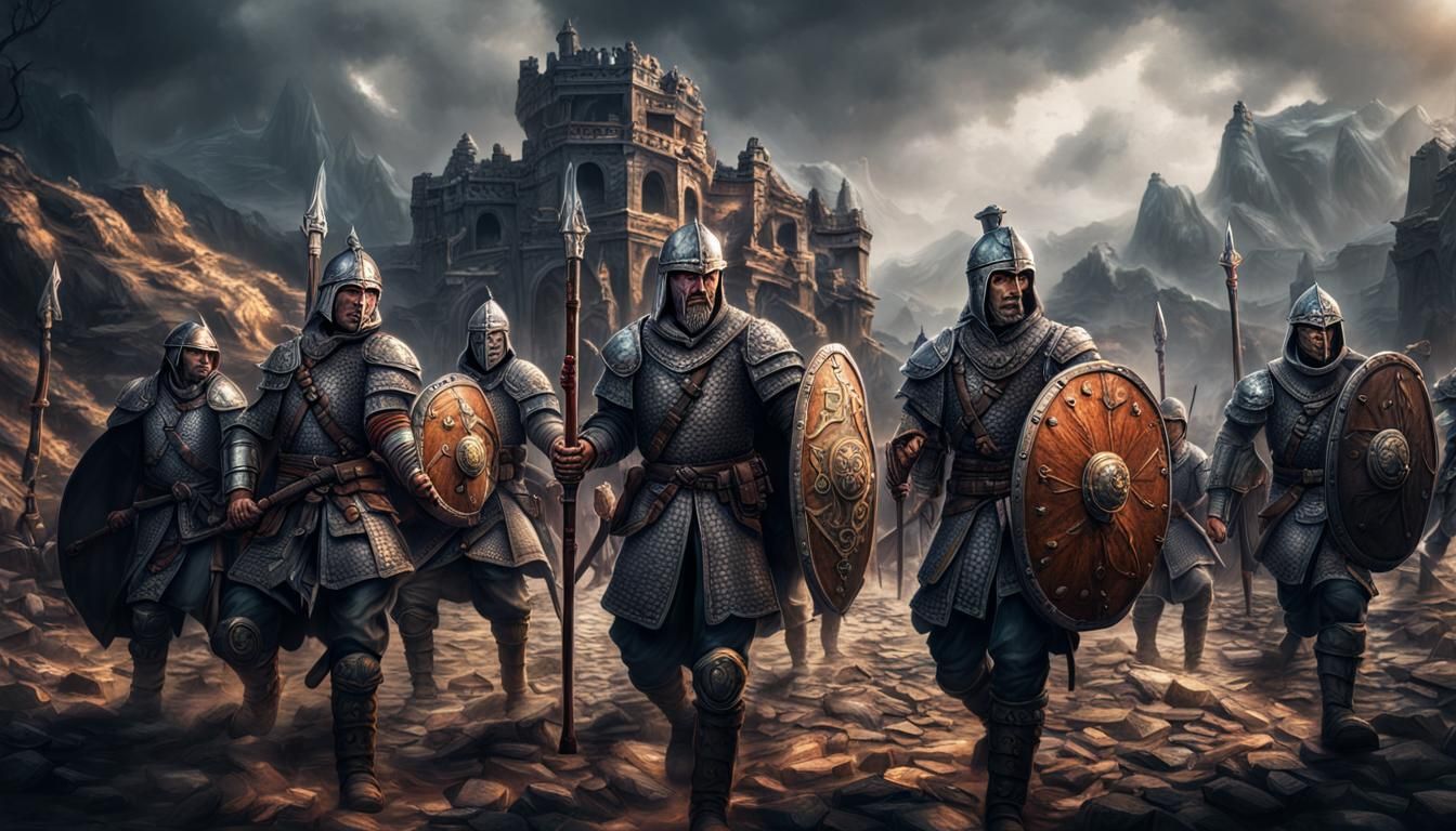 DnD Warriors on the Front Line