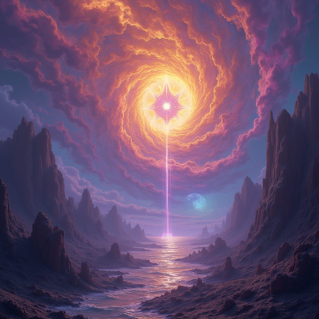 Surreal Cosmic Vision of Living Energy in Zultraverse