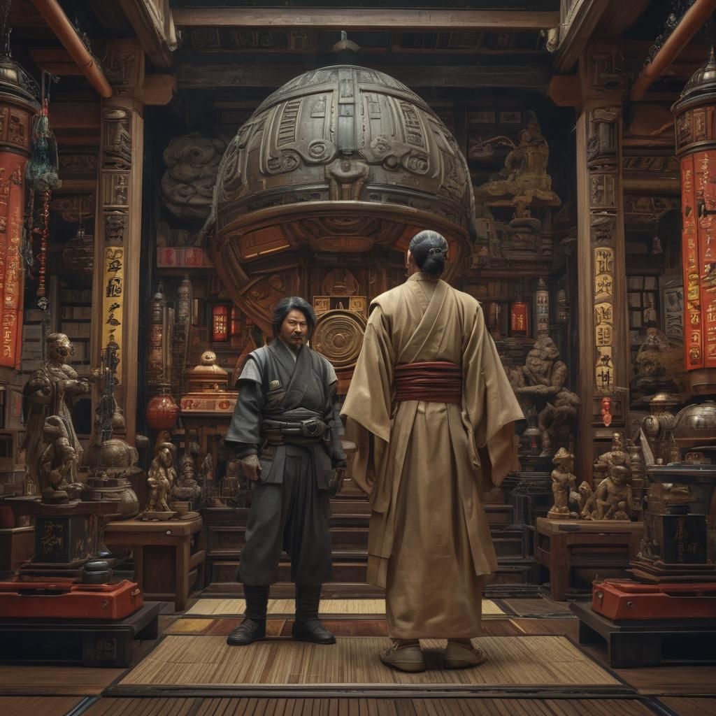 Japanese Mythology Meets Star Wars: Hyperrealistic Compositi...