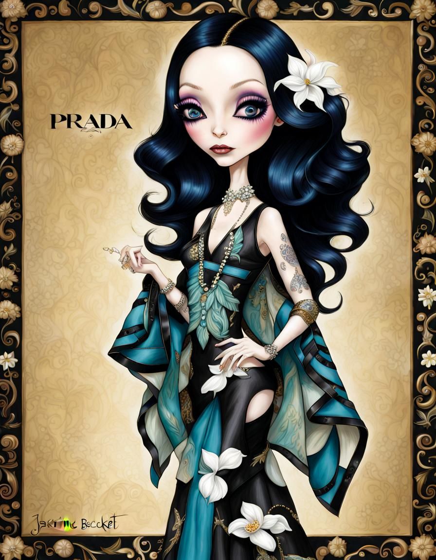 Fashion Portrait in Jasmine Becket-Griffith Style