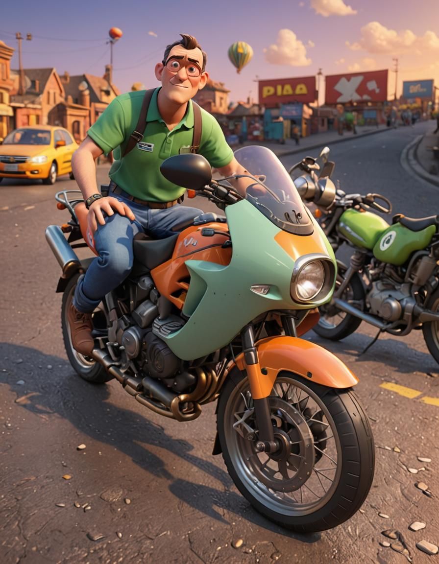 Vibrant 3D Digital Art in Pixar Style