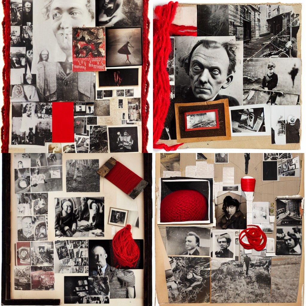 Photorealistic Collage with Found Objects in Dada Style