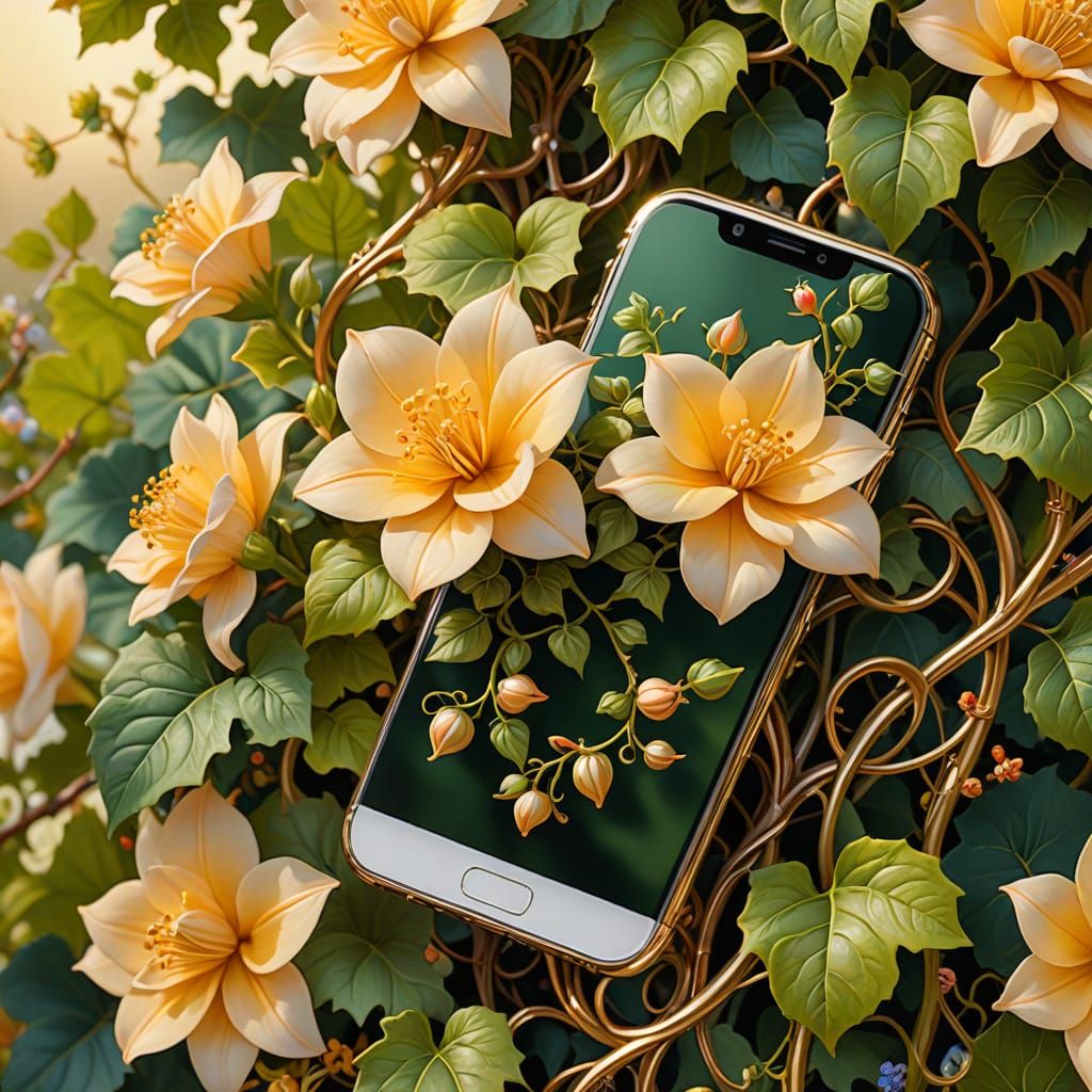 Smartphone Entangled in Nature with Unlikely Friends