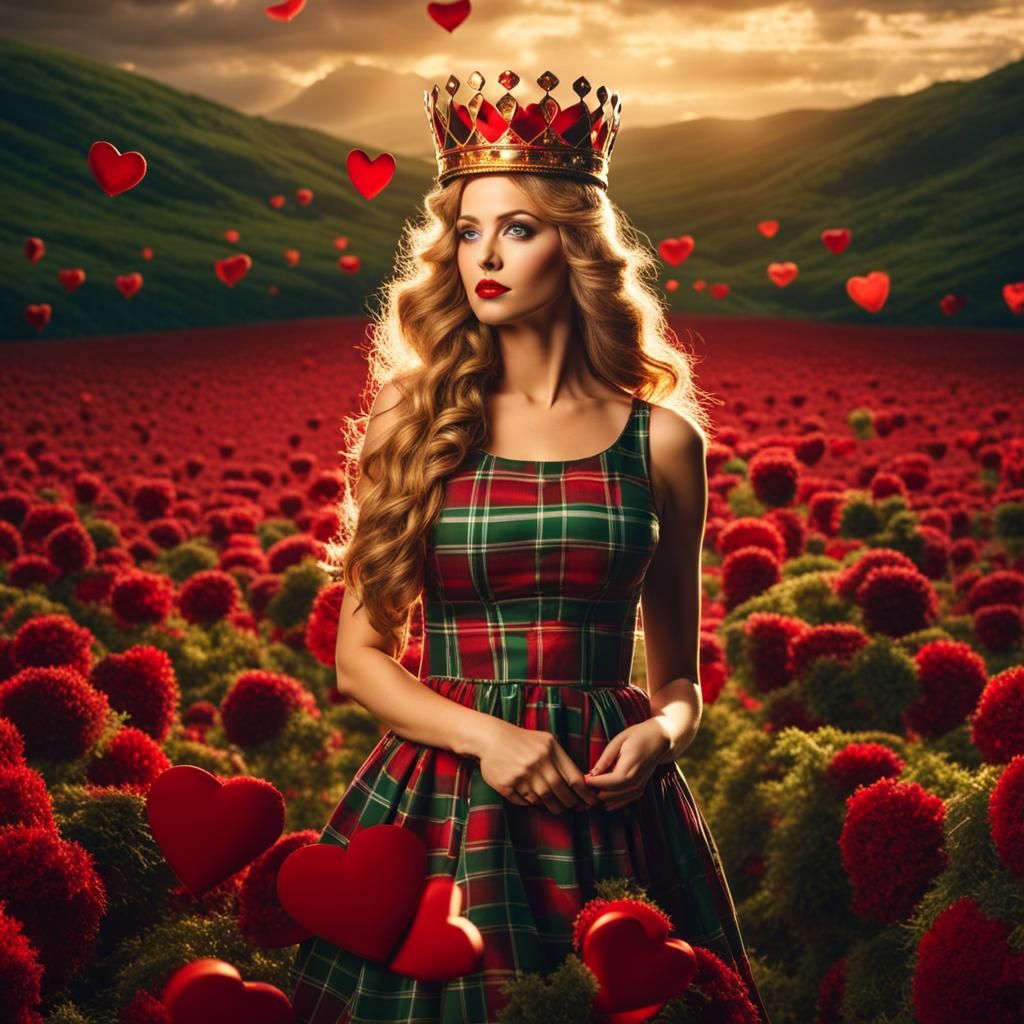 Irish Cupid Queen with Hearts