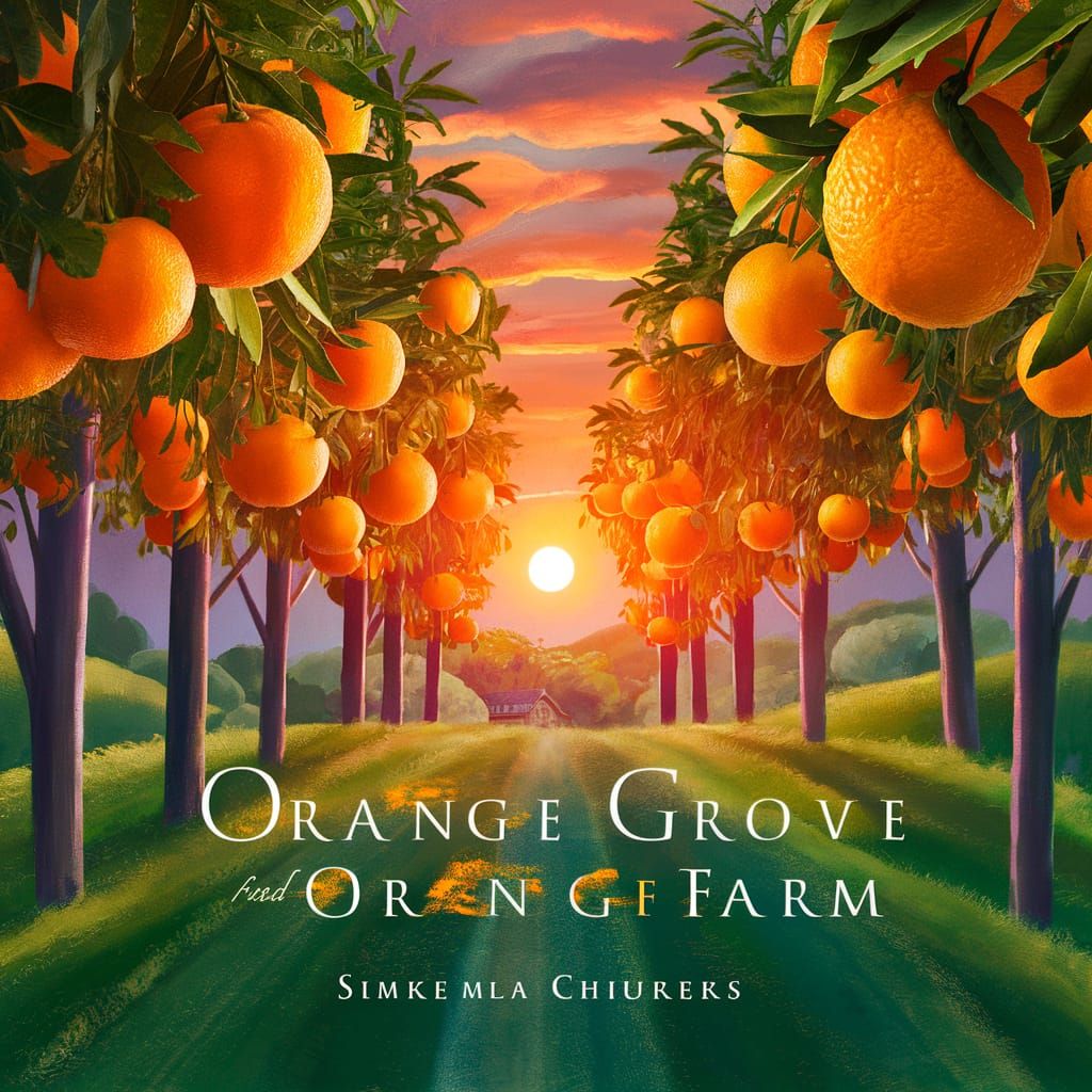 Sunset Over Orange Grove Farm