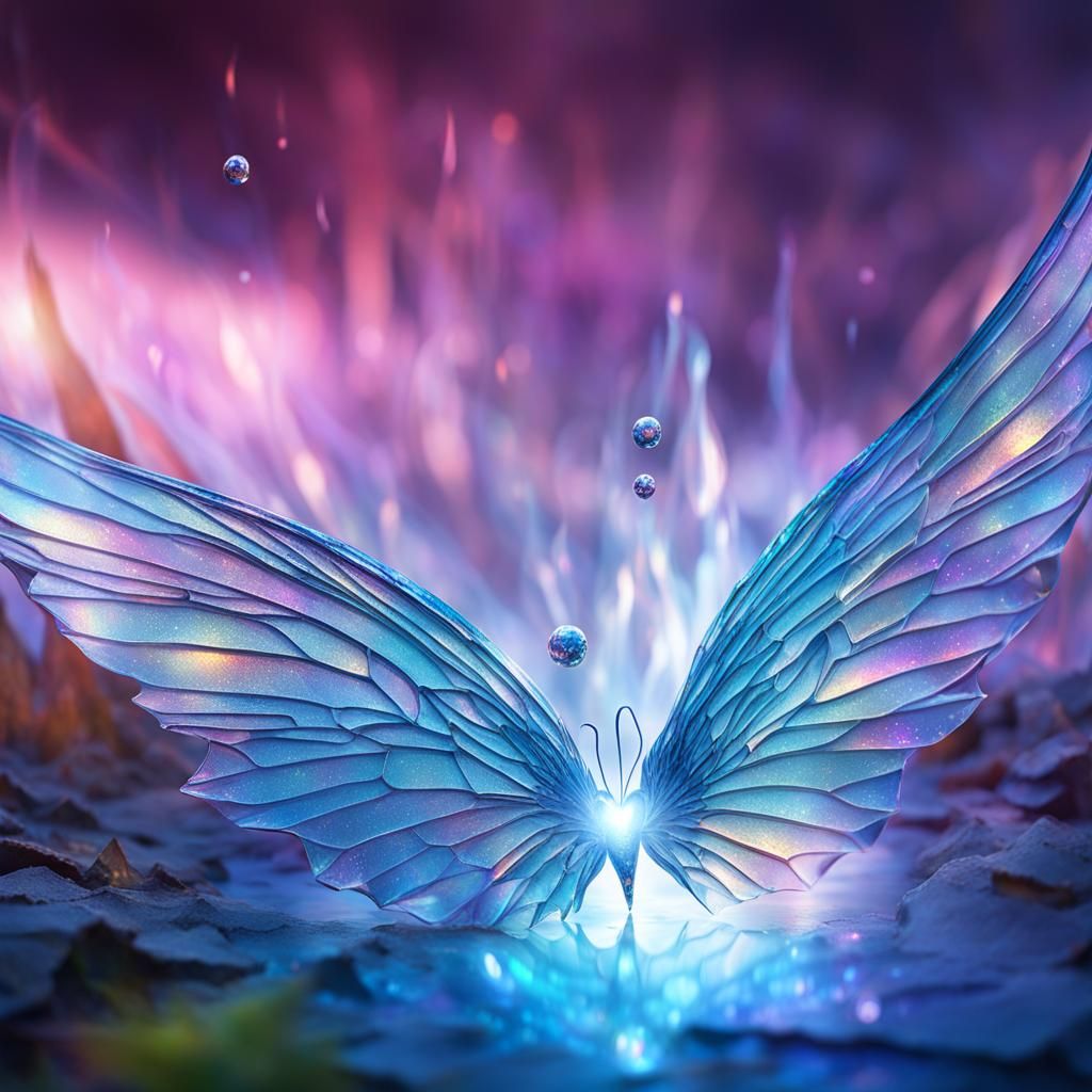 Shattered Heart with Fairy Dust in Digital Art