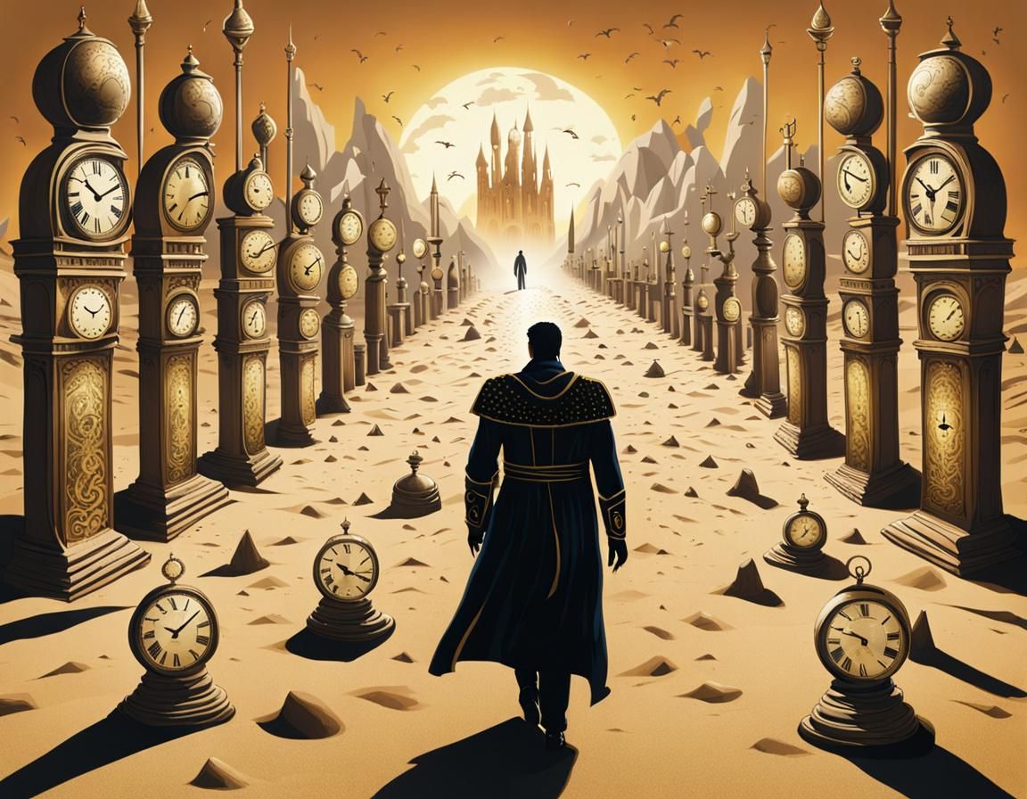 King's Journey Through a Clockwork Time Land