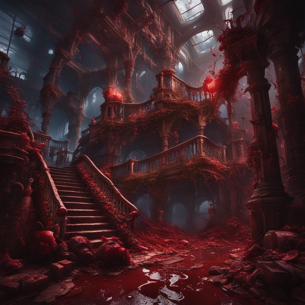 Fantastical Matte Painting with Deep Color