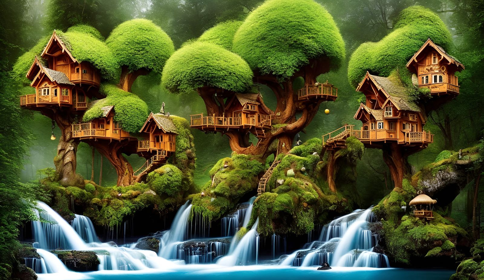 Fairytale Toadstool Treehouse in Fantasycore Style