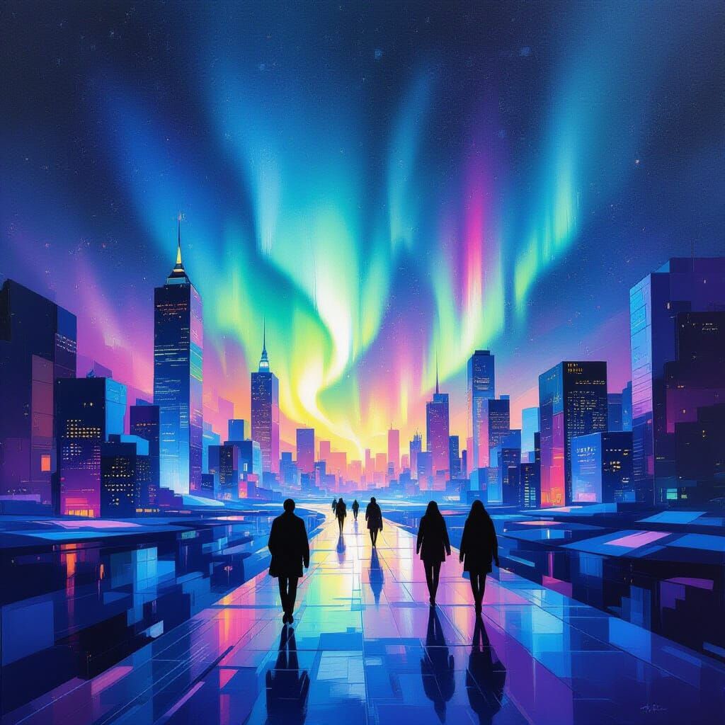 Aurora cityscape