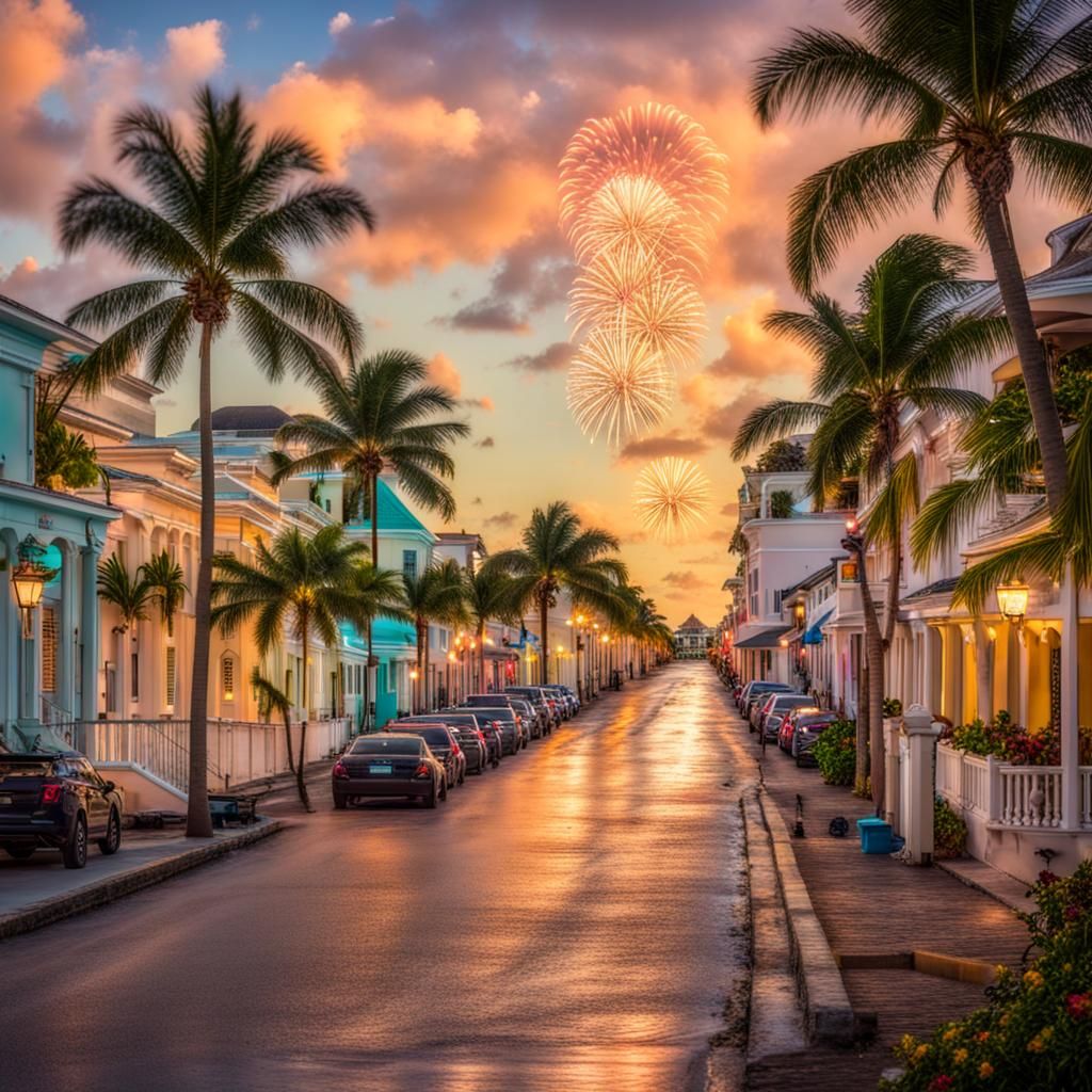 Happy New Year 2024 Nassau Bahamas