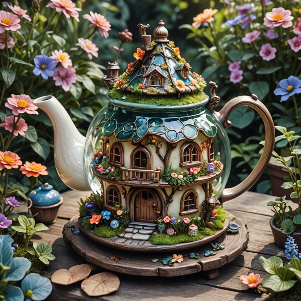 teapot fairy house