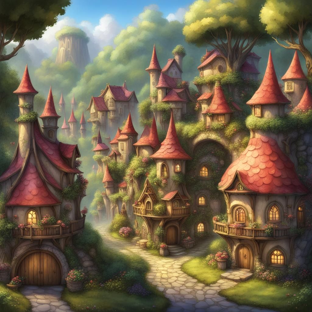 Enchanted Fairy and Elf Village