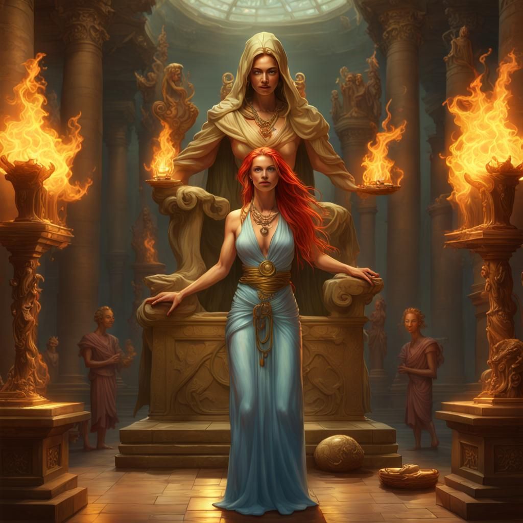 Secret Society Ritual Room: Dark Fantasy Concept Art