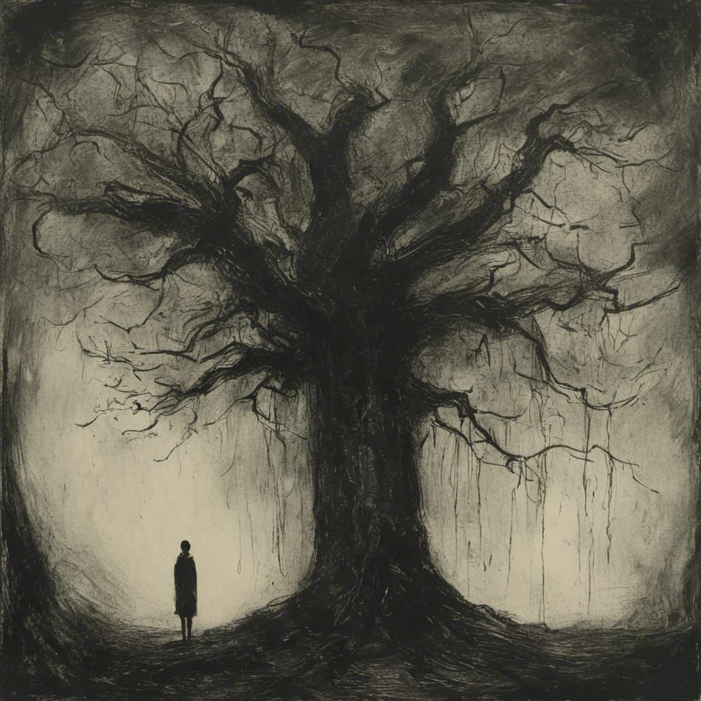 Majestic Ancient Tree with Gnarled Branches