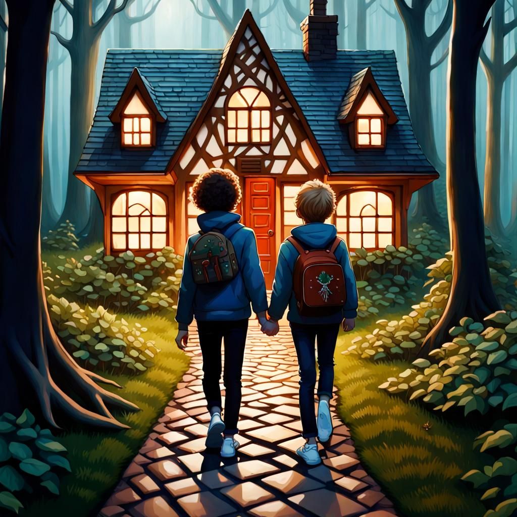 GenZ Hansel and Gretel Find Modern Gingerbread House