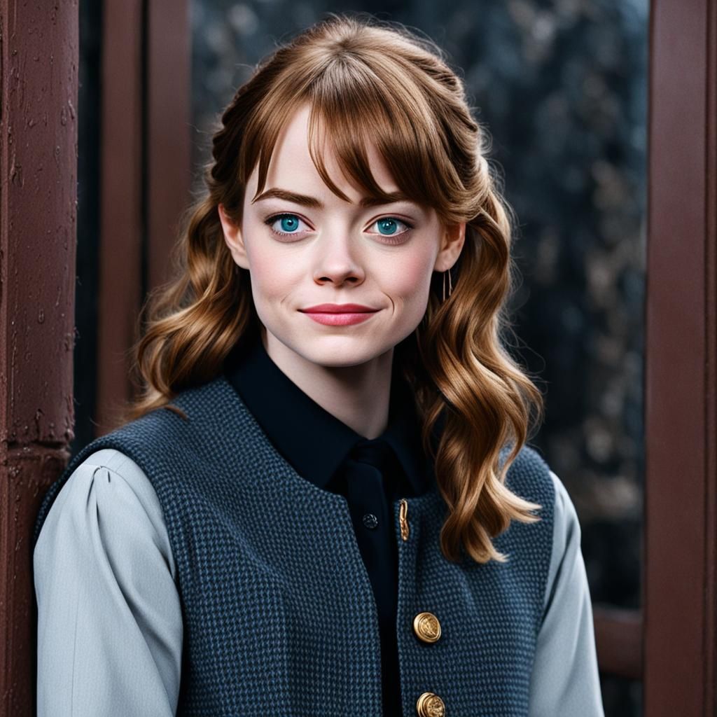 Hermione Granger but it's Emma Stone