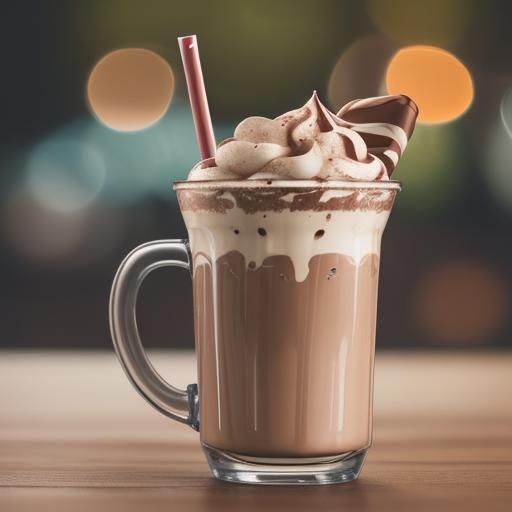 Two Hot Chocolate Milkshakes, Professional Photography