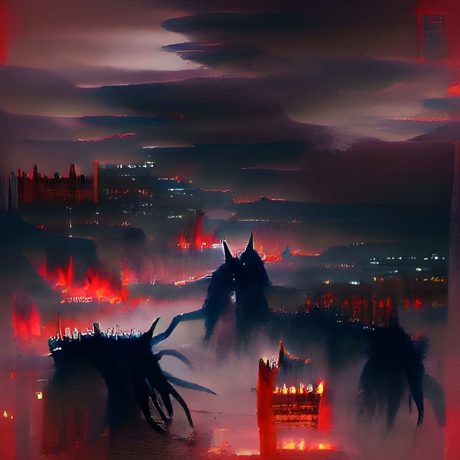 Sinister Babylon by Greg Rutkowski Style