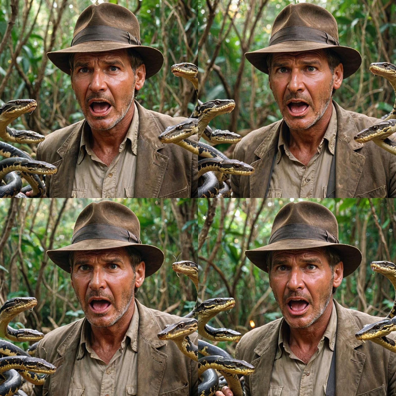 Indiana Jones's Horror: Facing a Pit of Snakes